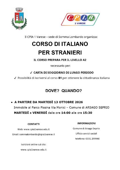 Corso italiano per stranieri