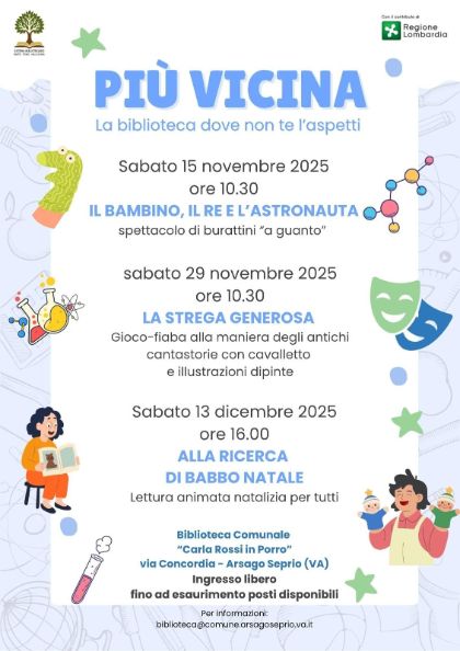 La Biblioteca dove non te l'aspetti - 3 spettacoli!