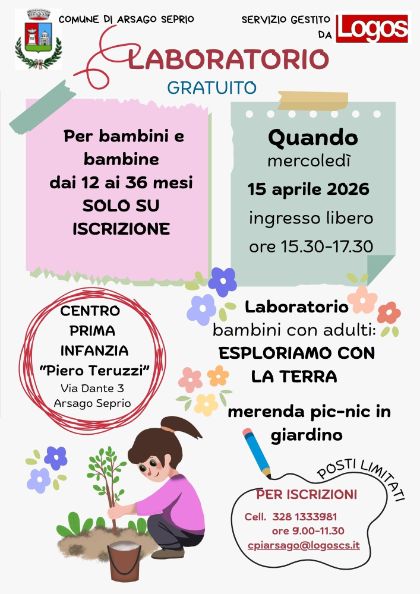  LABORATORIO GRATUITO “Esploriamo con la terra”