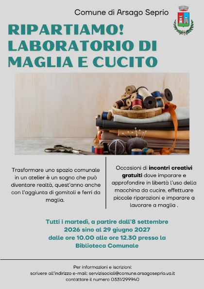Corso gratuito di maglia e cucito