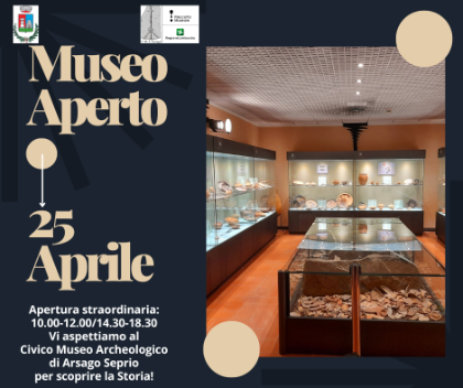 25 Aprile: apertura straordinaria Civico Museo Archeologico