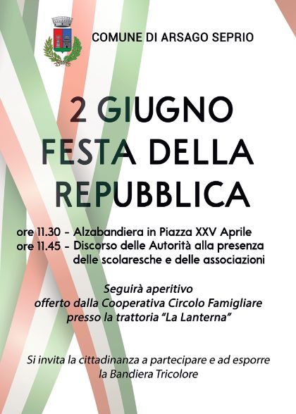 2 GIUGNO FESTA DELLA REPUBBLICA