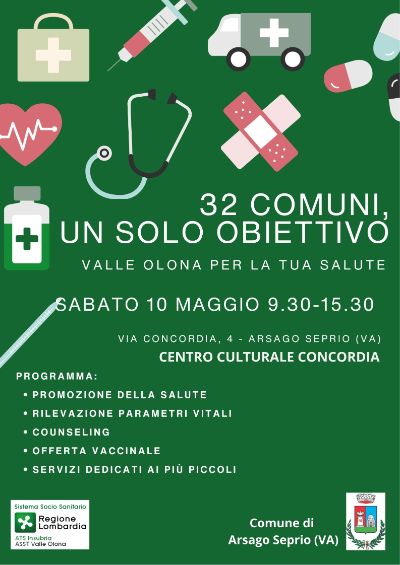 32 COMUNI, UN SOLO OBIETTIVO: LA TUA SALUTE 32 COMUNI, UN SOLO OBIETTIVO: LA TUA SALUTE