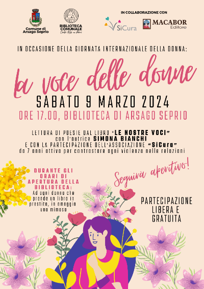 Evento 9 marzo - La voce delle donne