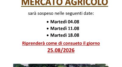Mercato agricolo agosto 